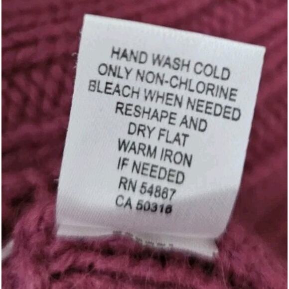 Abercrombie Hooded Knit Sweater Rabbit Hair Wool Blend Women's Size M - Picture 12 of 12